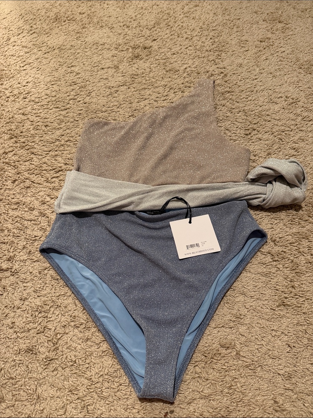 Beach Riot sparkle one piece - Picture 2 of 6